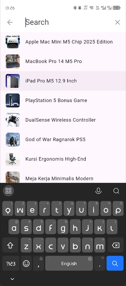 Sophi - E commerce App visual artifact 1