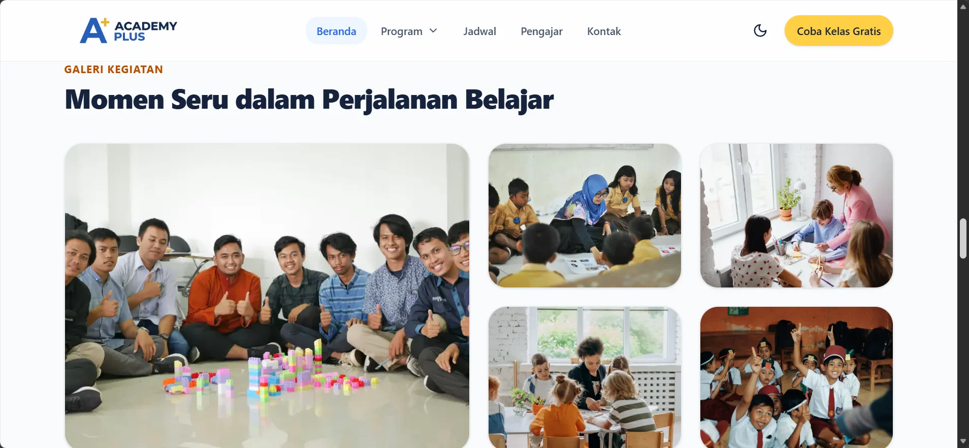 Course Website Template visual artifact 2