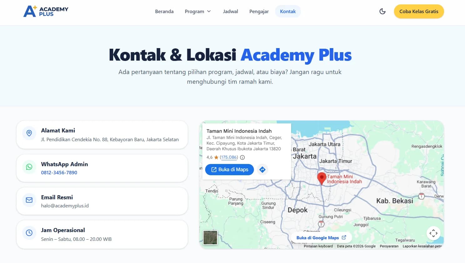 Course Website Template visual artifact 5