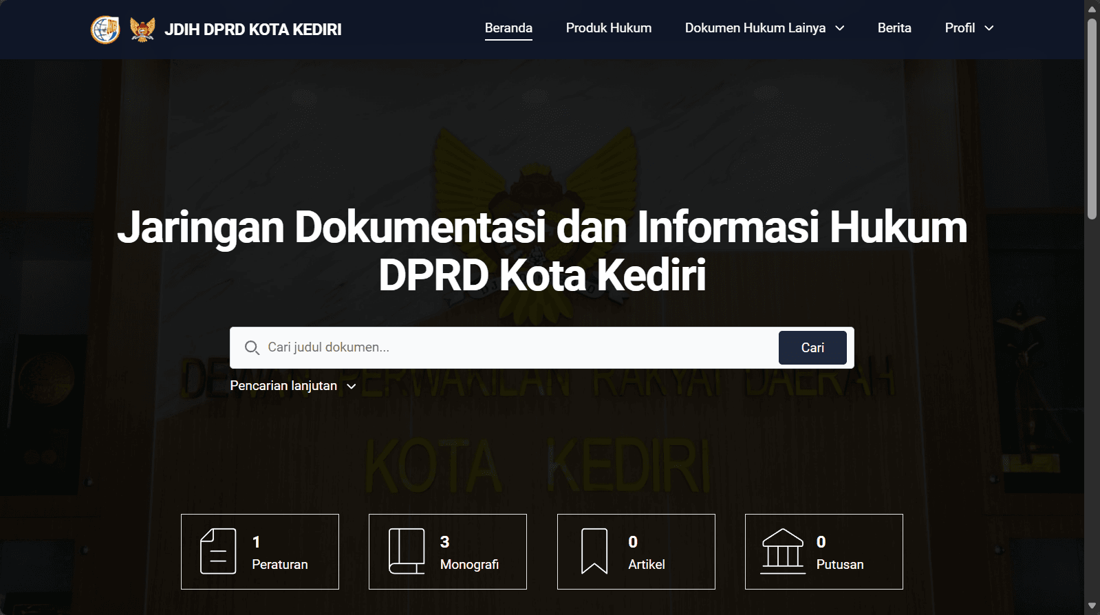 JDIH DPRD Kota Kediri