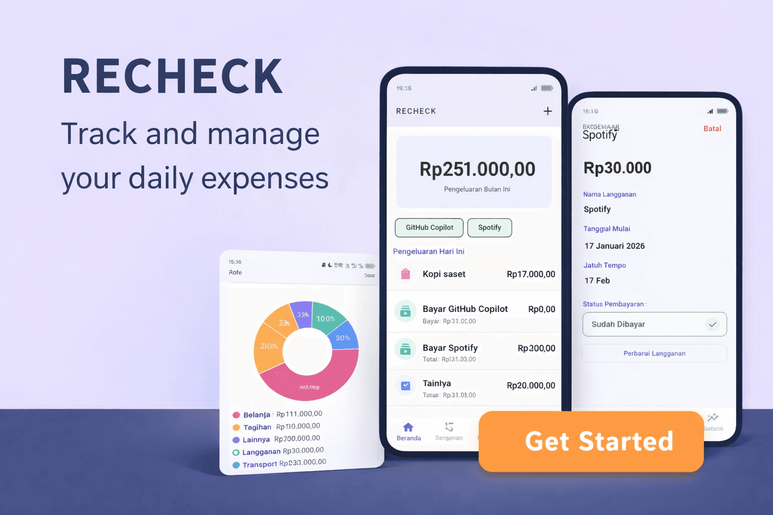 Recheck - Expenses App