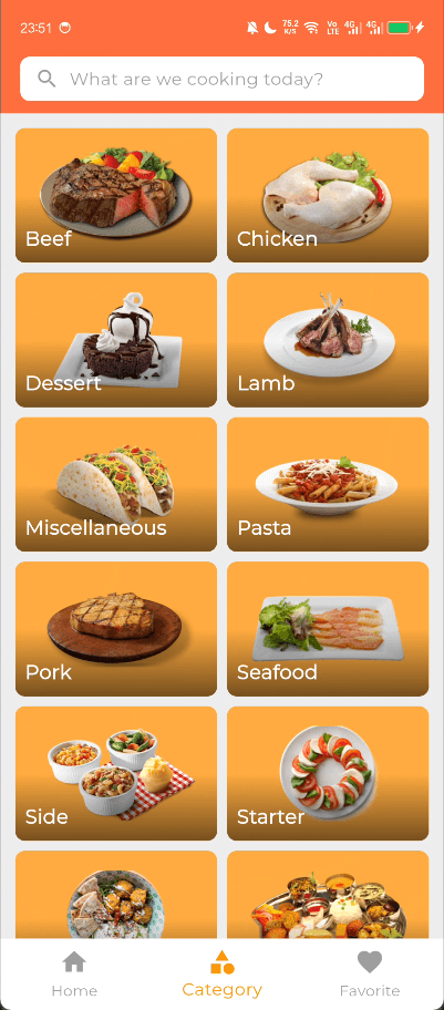 Preview of Savori - Meals App